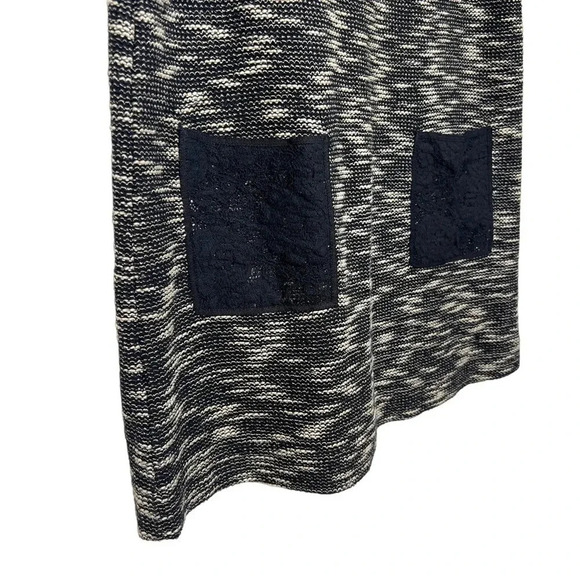 POSTMARK Anthropologie Tweed Black Lace Puff Sleeve Shift Shirt Dress - Picture 7 of 10